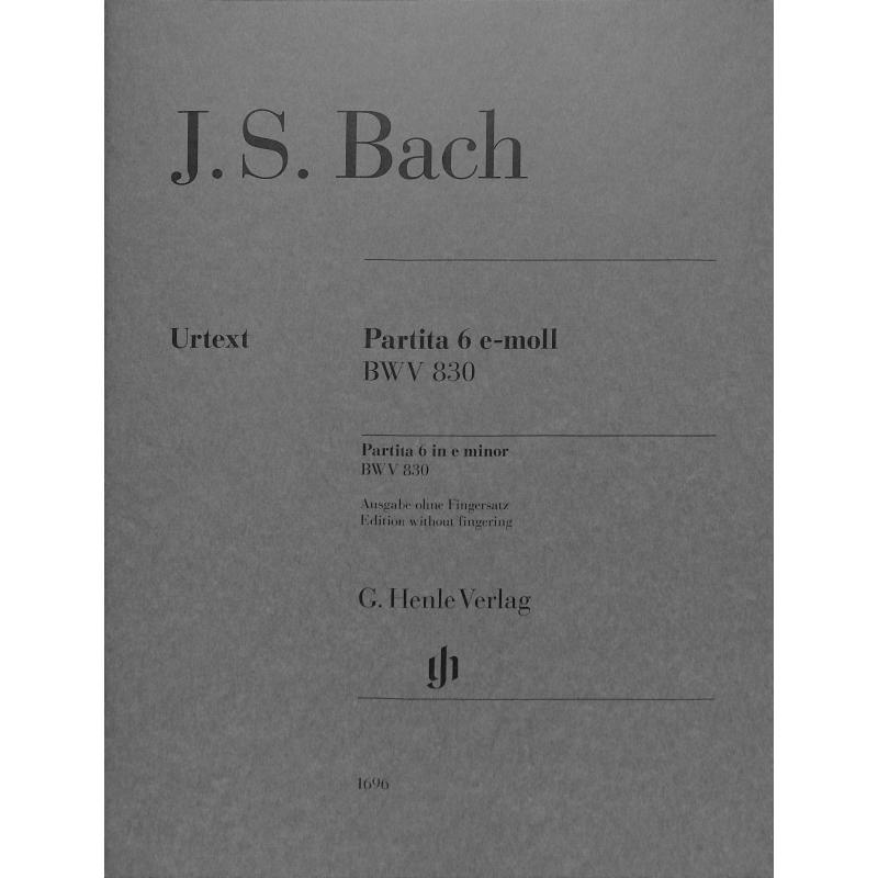 Partita 6 e-moll BWV 830 Partita 6 e-moll BWV 830
