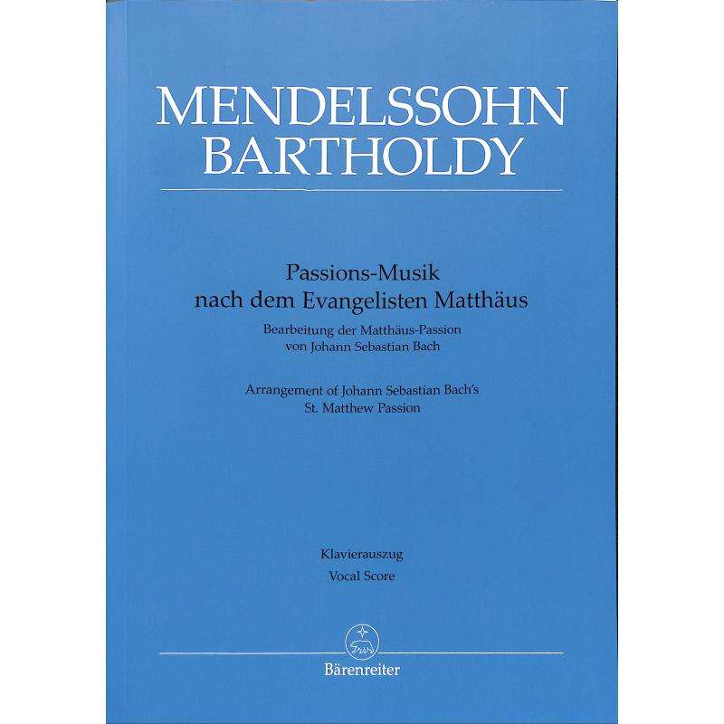 Passions Musik nach dem Evangelisten Matthäus Passions Musik nach dem Evangelisten Matthäus
