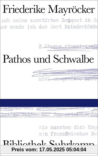 Pathos und Schwalbe (Bibliothek Suhrkamp)