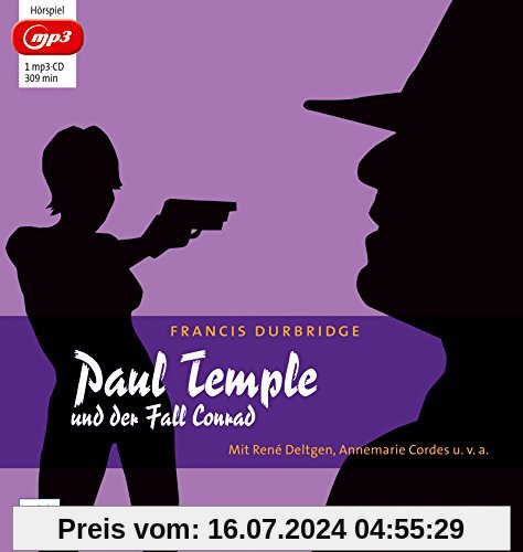 Paul Temple und der Fall Conrad (mp3-Ausgabe): Hörspiel mit René Deltgen, Annemarie Cordes u.v.a. (1 mp3-CD)