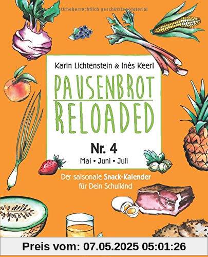 Pausenbrot Reloaded 4: Die kompakte Lunchbox für deine ABC-Schützen. 175 Inspirationen für Kraft und Energie – Mai-Juni-Juli – mit 6 Best of Infused-Water Ideen- Abnehmen, Wohlfühlen, gesund bleiben!