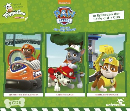 Paw Patrol Hörspielbox 2: Zehn Episoden auf drei CDs