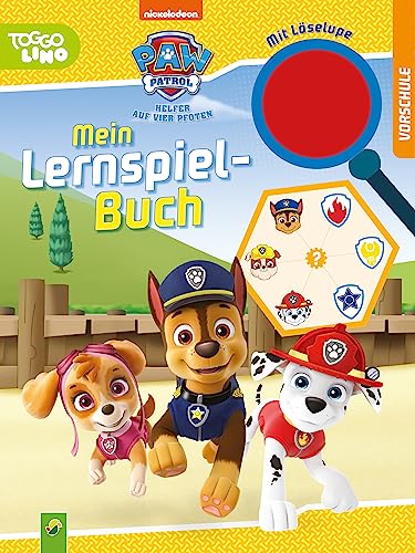 PAW Patrol Mein Lernspielbuch mit Löselupe: Lernspaß für Kinder ab 4 Jahren