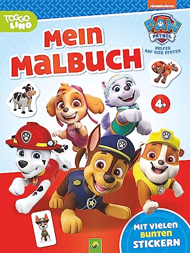 Paw Patrol Mein Malbuch: Mit vielen bunten Stickern | Ab 4 Jahren