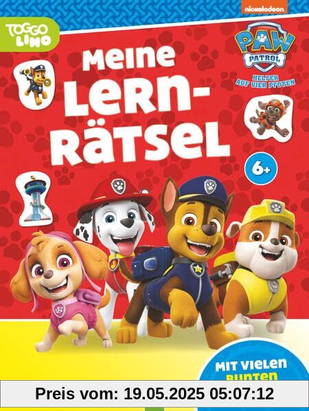 Paw Patrol Meine Lernrätsel: Mit vielen bunten Stickern | Ab 6 Jahren