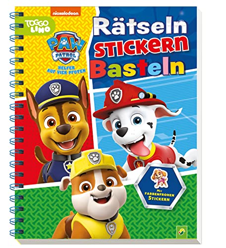 PAW Patrol - Rätseln Stickern Basteln: Mit farbenfrohen Stickern von Schwager & Steinlein Verlag GmbH