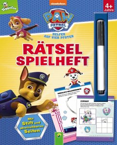 Paw Patrol - Rätselspielheft mit Stift und abwischbaren Seiten von Schwager & Steinlein
