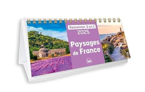 Calendrier semainier 2025 Paysages de France Calendrier semainier 2025 Paysages de France von 365 PARIS