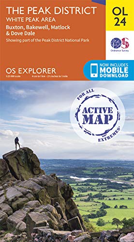 The Peak District: White Peak Area (OS Explorer Active Map)