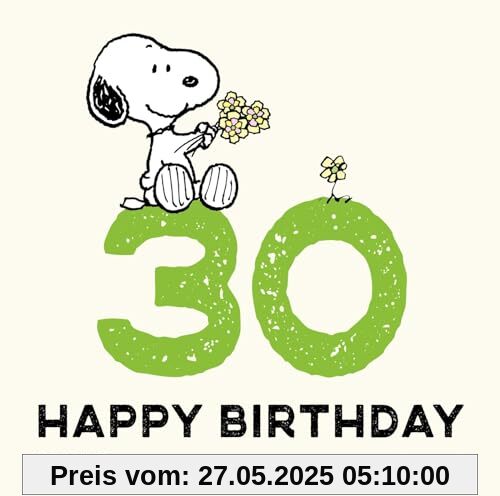 Peanuts Geschenkbuch: Happy Birthday zum 30. Geburtstag: Snoopy, Charlie Brown und Co gratulieren und schenken ein Lächeln | Ideales kleines Geschenk zum Geburtstag