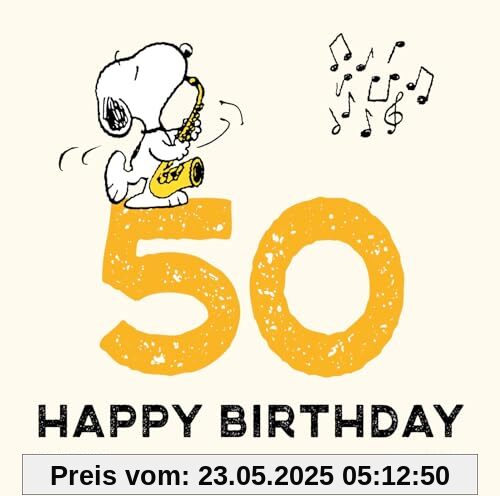 Peanuts Geschenkbuch: Happy Birthday zum 50. Geburtstag: Snoopy, Charlie Brown und Co gratulieren und schenken ein Lächeln | Ideales kleines Geschenk zum Geburtstag
