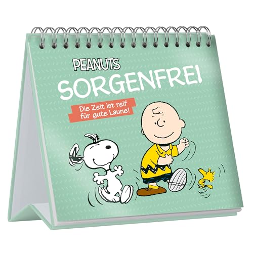 Peanuts: Sorgenfrei - Die Zeit ist reif für gute Laune!: Spiralaufsteller mit 100 Sprüchen und schönen Peanuts Illustrationen Peanuts: Sorgenfrei - Die Zeit ist reif für gute Laune!: Spiralaufsteller mit 100 Sprüchen und schönen Peanuts Illustrationen