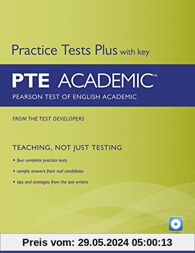 Pearson Test of English Academic Practice Tests Plus (with  Key) and CD-ROM