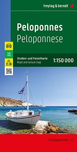 Peloponnes, Straßen- und Freizeitkarte 1:150.000, freytag & berndt: Mit Infoguide, Top Tips (freytag & berndt Auto + Freizeitkarten)