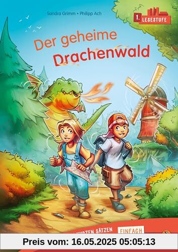 Penguin JUNIOR – Einfach selbst lesen: Der geheime Drachenwald - (Lesestufe 1): Erstlesebuch mit kurzen Sätzen für die 1. Klasse. 1. Lesestufe für Kinder ab 6 Jahren