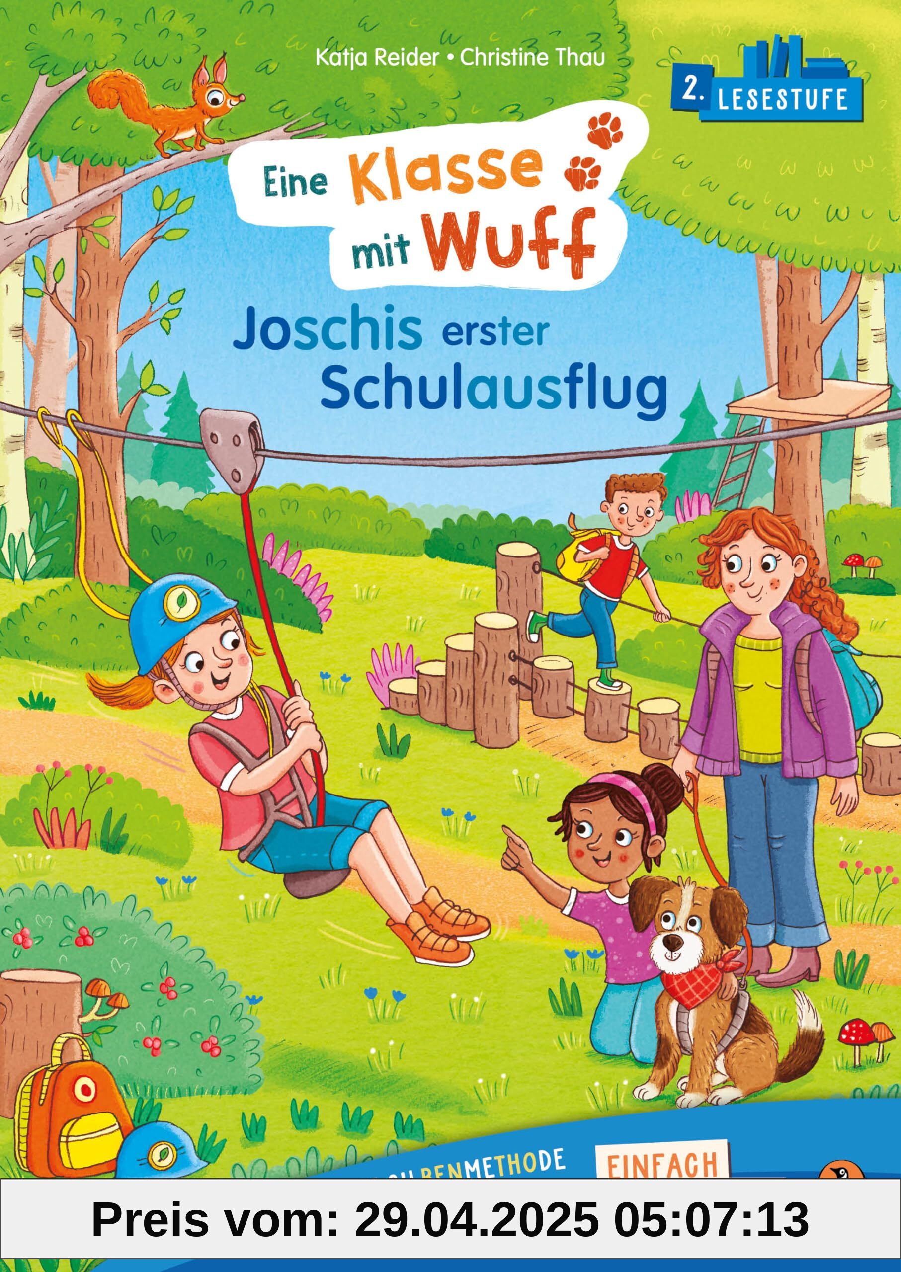 Penguin JUNIOR – Einfach selbst lesen: Eine Klasse mit Wuff - Joschis erster Schulausflug (Lesestufe 2): Erstlesebuch mit Silbenmethode für die 1. Klasse. 2. Lesestufe für Kinder ab 6 Jahren