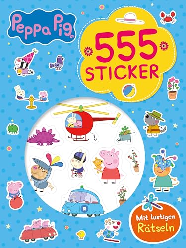 Peppa Pig 555 Sticker: Mit lustigen Rätseln I Für Kinder ab 4 Jahren
