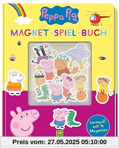 Peppa Pig Magnet-Spiel-Buch: Lernspaß mit 16 Magneten