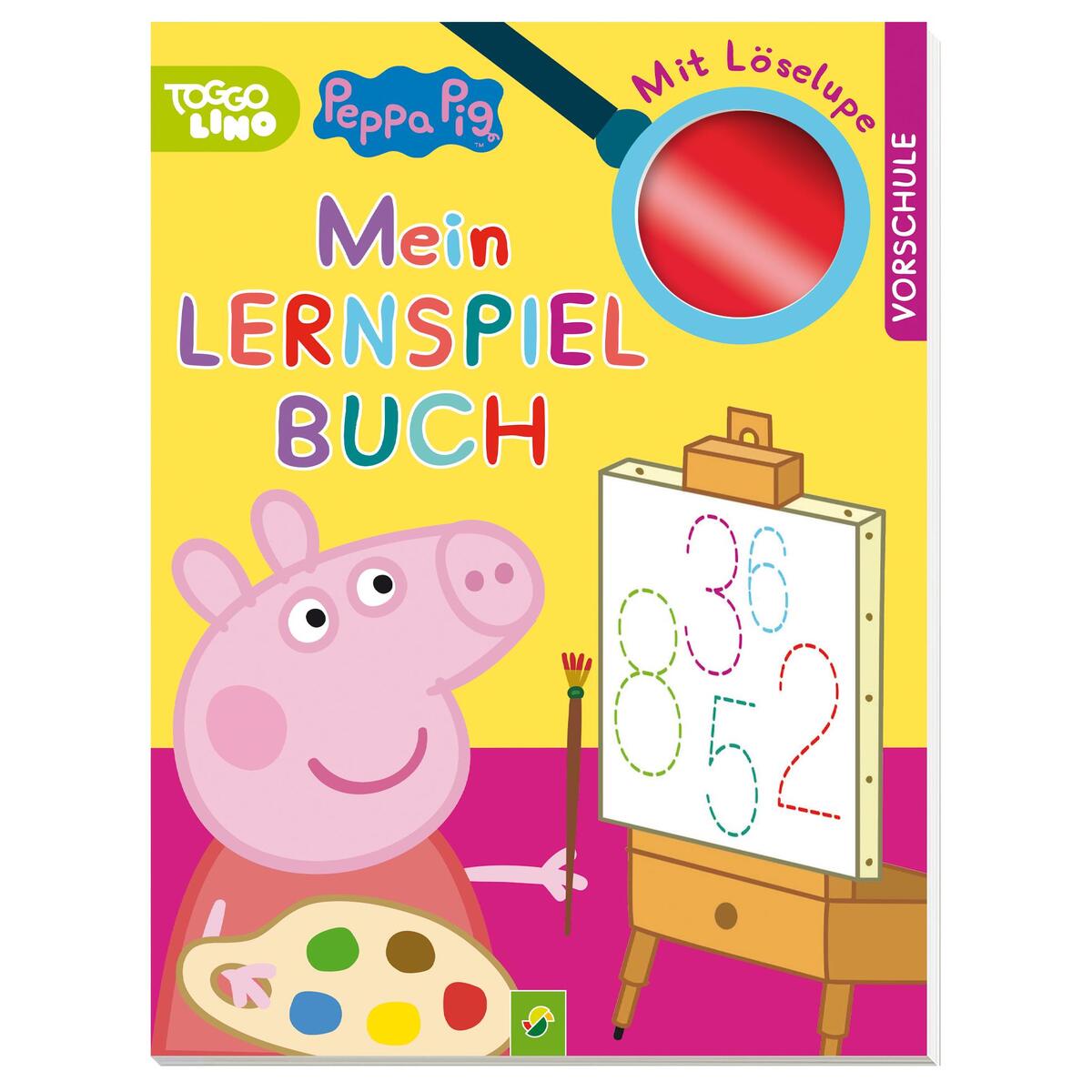 Peppa Pig - Mein Lernspielbuch mit Löselupe Peppa Pig - Mein Lernspielbuch mit Löselupe von Schwager und Steinlein