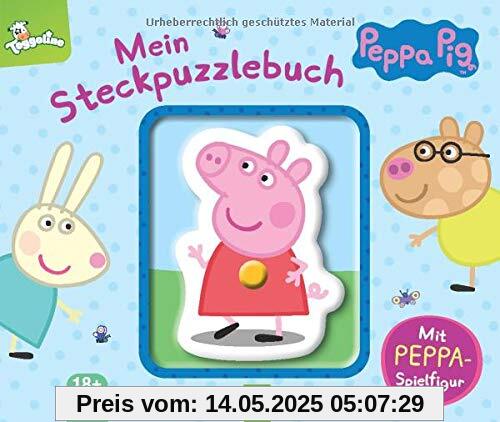 Peppa Pig Mein Steckpuzzlebuch: Mit Peppa-Spielfigur für Kinder ab 18 Monaten