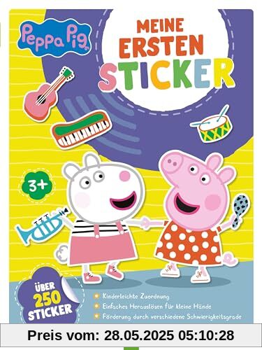 Peppa Pig - Meine ersten Sticker: Stickerbuch mit über 250 bunten Stickern | Ideales Geschenk für alle Peppa Wutz-Fans ab 3 Jahren!