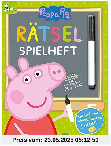 Peppa Pig Rätsel-Spielheft: Mit Stift und abwischbaren Seiten