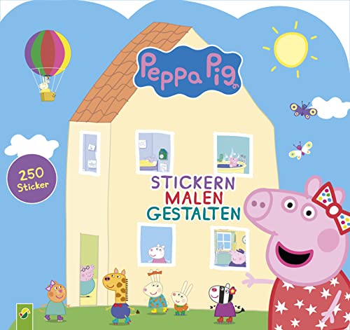 Peppa Pig- Stickern Malen Gestalten: Mit 250 tollen Stickern. Stickerbuch | Malbuch für Kinder ab 3 Jahren | Peppa Wutz: 250 Sticker von Schwager und Steinlein