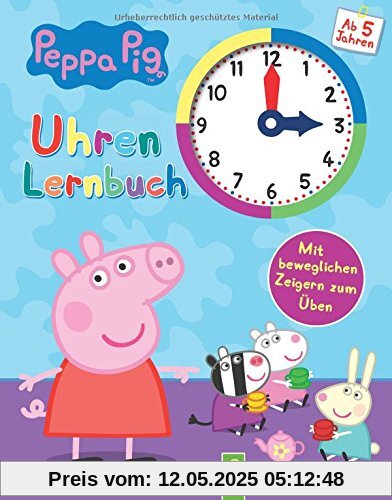 Peppa Pig Uhrenlernbuch: Mit beweglichen Zeigern zum Üben