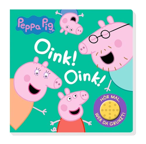 Peppa Pig: Oink! Oink! Hör mal, wer da grunzt!: Pappbilderbuch mit Soundmodul von Panini