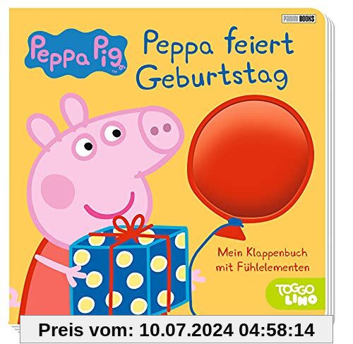 Peppa Pig: Peppa feiert Geburtstag: Mein Klappenbuch mit Fühlelementen