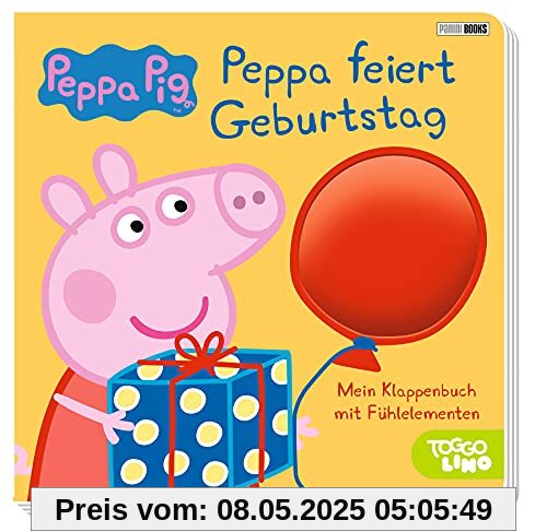 Peppa Pig: Peppa feiert Geburtstag: Mein Klappenbuch mit Fühlelementen