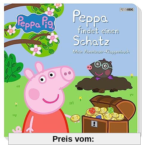 Peppa Pig: Peppa findet einen Schatz - Mein Abenteuer-Klappenbuch: Pappbilderbuch mit Klappen