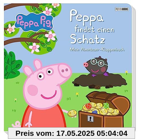 Peppa Pig: Peppa findet einen Schatz - Mein Abenteuer-Klappenbuch: Pappbilderbuch mit Klappen