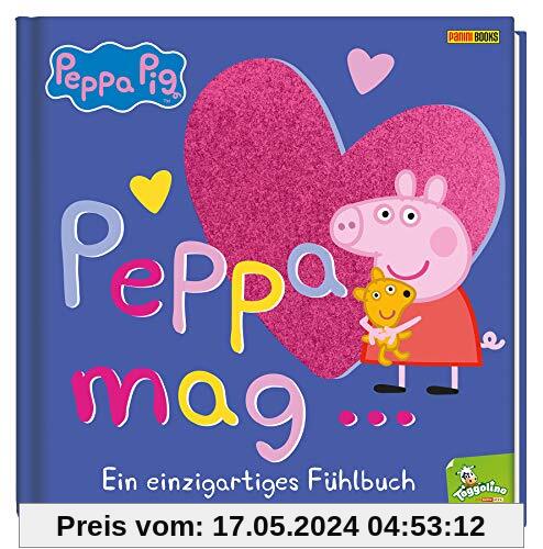 Peppa Pig: Peppa mag… - Ein einzigartiges Fühlbuch: Pappbilderbuch mit Fühlelementen