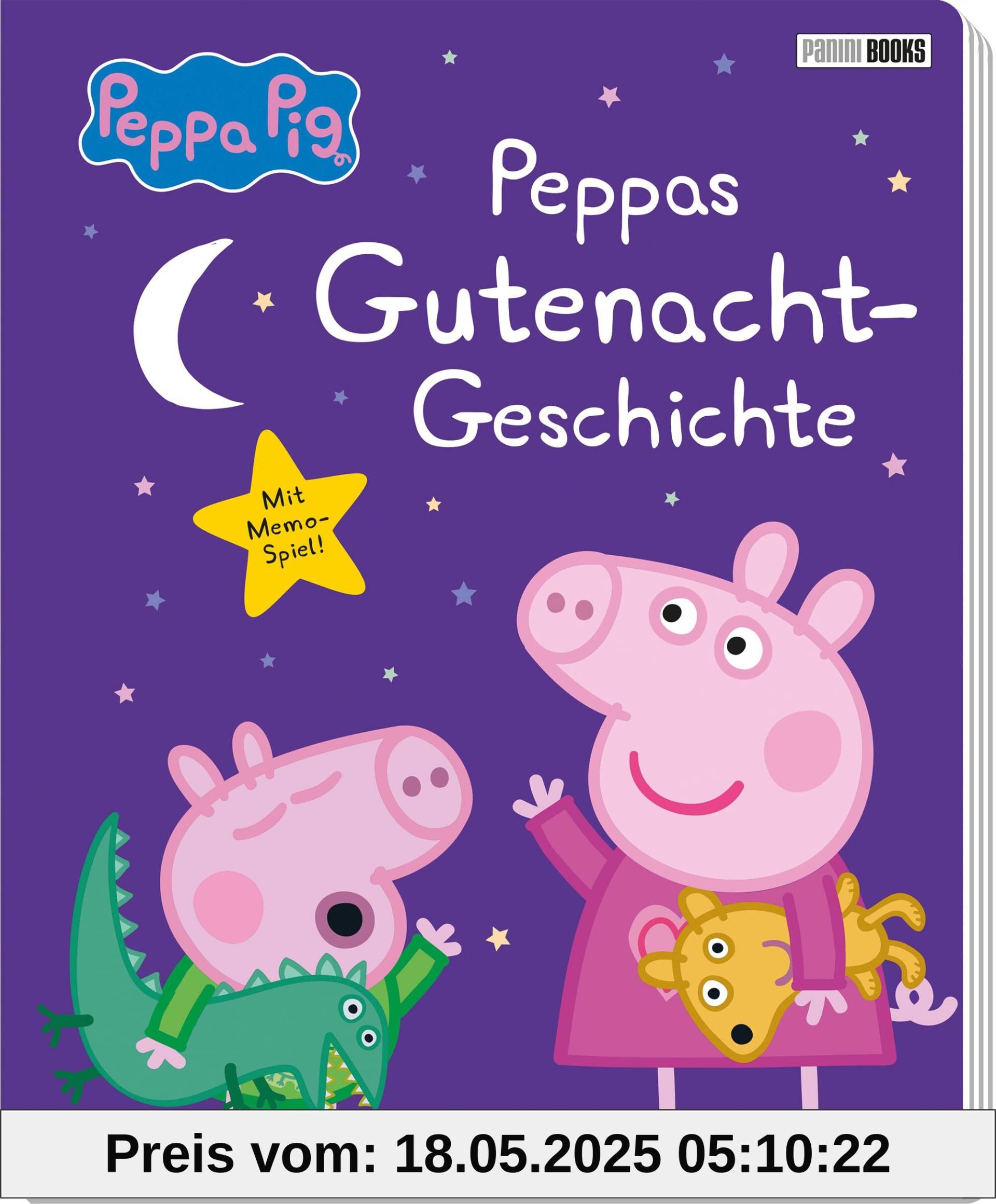 Peppa Pig: Peppas Gutenachtgeschichte: Pappbilderbuch mit Memo-Spiel!