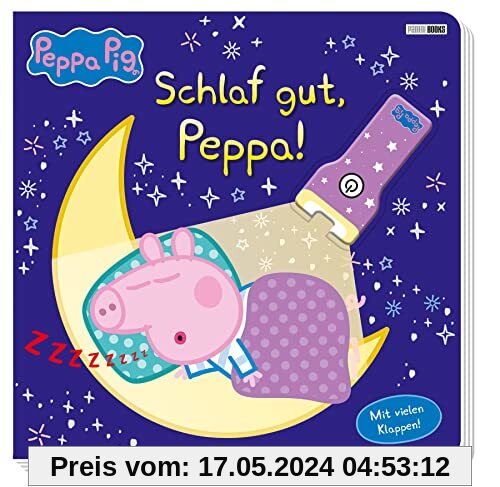 Peppa Pig: Schlaf gut, Peppa!: Pappbilderbuch mit Klappen und Taschenlampe