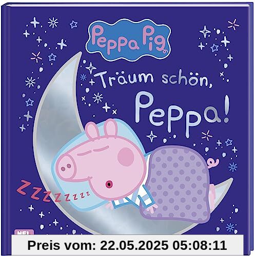 Peppa Pig: Träum schön, Peppa!: Bilderbuch mit glänzender Folie auf dem Cover | Für Kita-Kinder