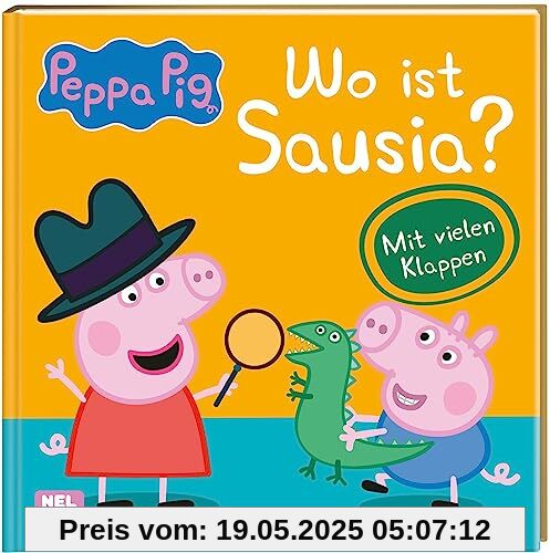 Peppa Pig: Wo ist Sausia?: Bilderbuch mit vielen Klappen - zum Mitsuchen und Mitmachen ab 2 Jahren | Für Kita-Kinder