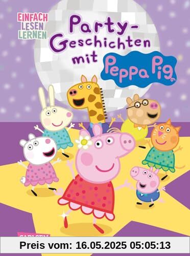 Peppa Wutz: Party-Geschichten mit Peppa Pig: Einfach Lesen Lernen | 2 fröhliche Peppa Wutz-Geschichten für Leseanfänger*innen ab 5 Jahren mit vielen Bildern, Comic-Elementen und Rätseln