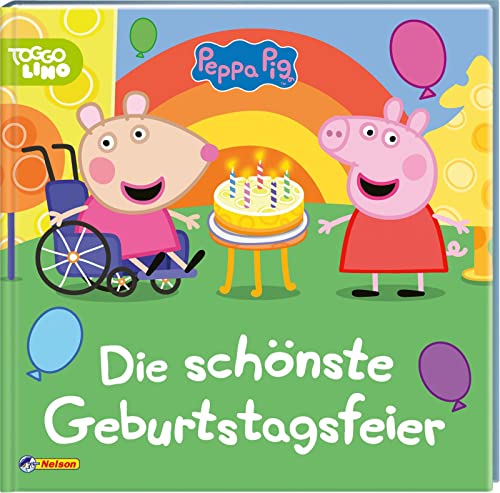 Peppa Wutz Bilderbuch: Die schönste Geburtstagsfeier: Für Kinder ab 3 Jahren mit Glitzer auf dem Cover von Nelson