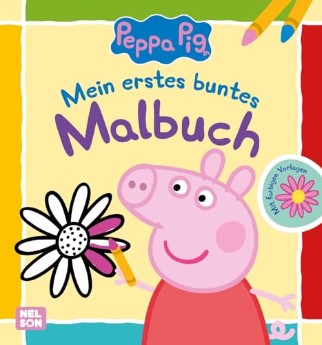 Peppa Wutz Ausmalbilder: Mein erstes buntes Malbuch: Mit farbigen Vorlagen für Kinder ab 2 Jahren von Nelson