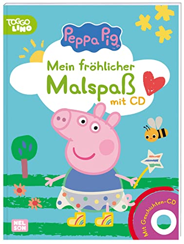 Peppa Wutz Ausmalbilder: Mein fröhlicher Malspaß mit CD: Mit Geschichten-CD von Nelson