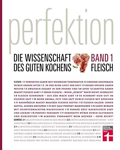 Perfektion - Die Wissenschaft des guten Kochens: Band 1 - Beste Zubereitung von Fleisch, Fisch und Eiern - Über 150 Rezepte I Von Stiftung Warentest von Stiftung Warentest