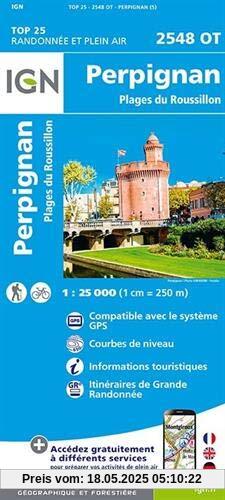 Perpignan.Plages du Roussillon 1:25 000