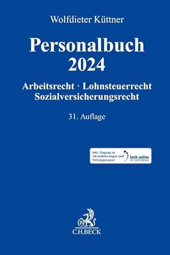 Personalbuch 2024: Arbeitsrecht, Lohnsteuerrecht, Sozialversicherungsrecht von C.H.Beck