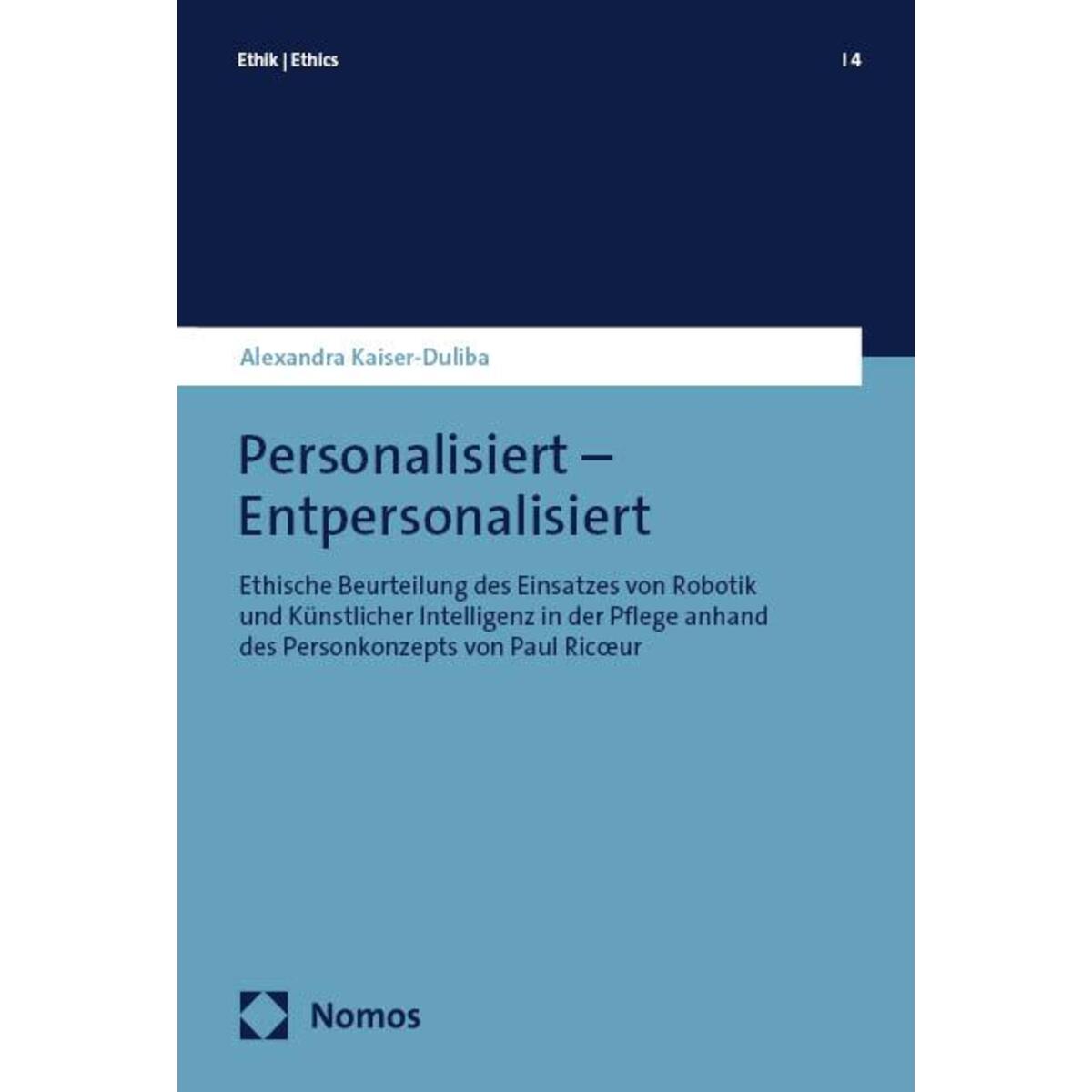 Entpersonalisiert Entpersonalisiert von Nomos Verlags GmbH
