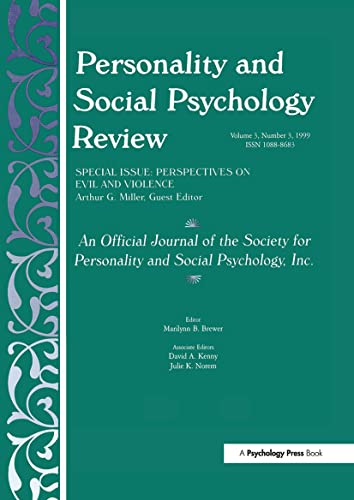 Personality and Social Psychology Review: A Special Issue of personality and Social Psychology Review Personality and Social Psychology Review: A Special Issue of personality and Social Psychology Review von Psychology Press