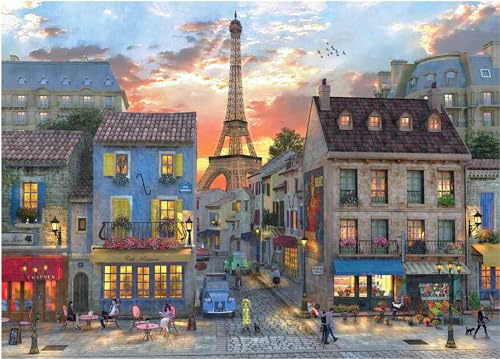 Peter Pauper Press Puzzle Evening in Paris - Jigsaw Puzzle, 1000 Teile, Alter: 12+, Mit Puzzle-Poster