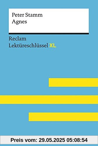 Peter Stamm: Agnes: Lektüreschlüssel XL (Reclam Lektüreschlüssel XL)