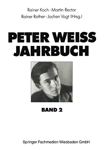 Peter Weiss Jahrbuch, Bd.2 von VS Verlag für Sozialwissenschaften
